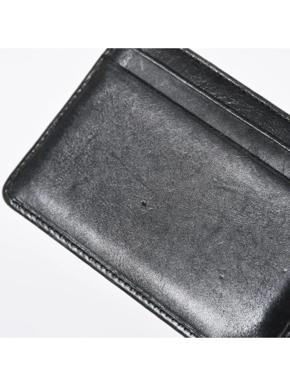 Chanel Cambon Line Card Case CC Logo Lambskin Black Pink